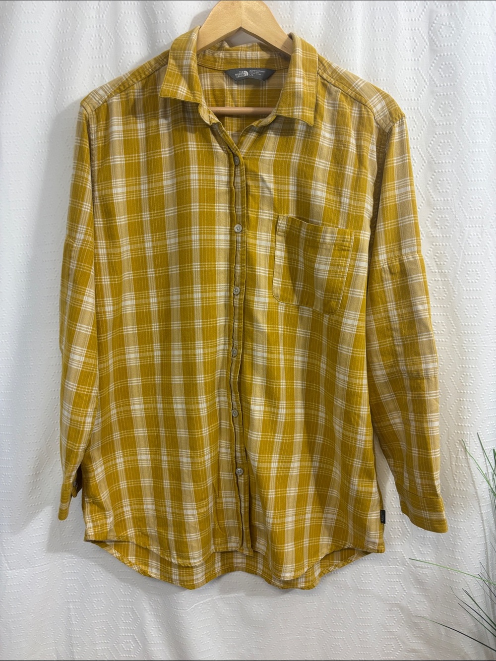 The North Face Mustard Plaid Shirt